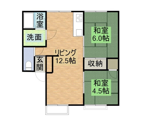 坂下ハイツの間取り