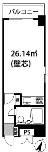 メローナ日本橋の間取り