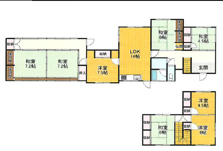 御蔵町　中古戸建の間取り