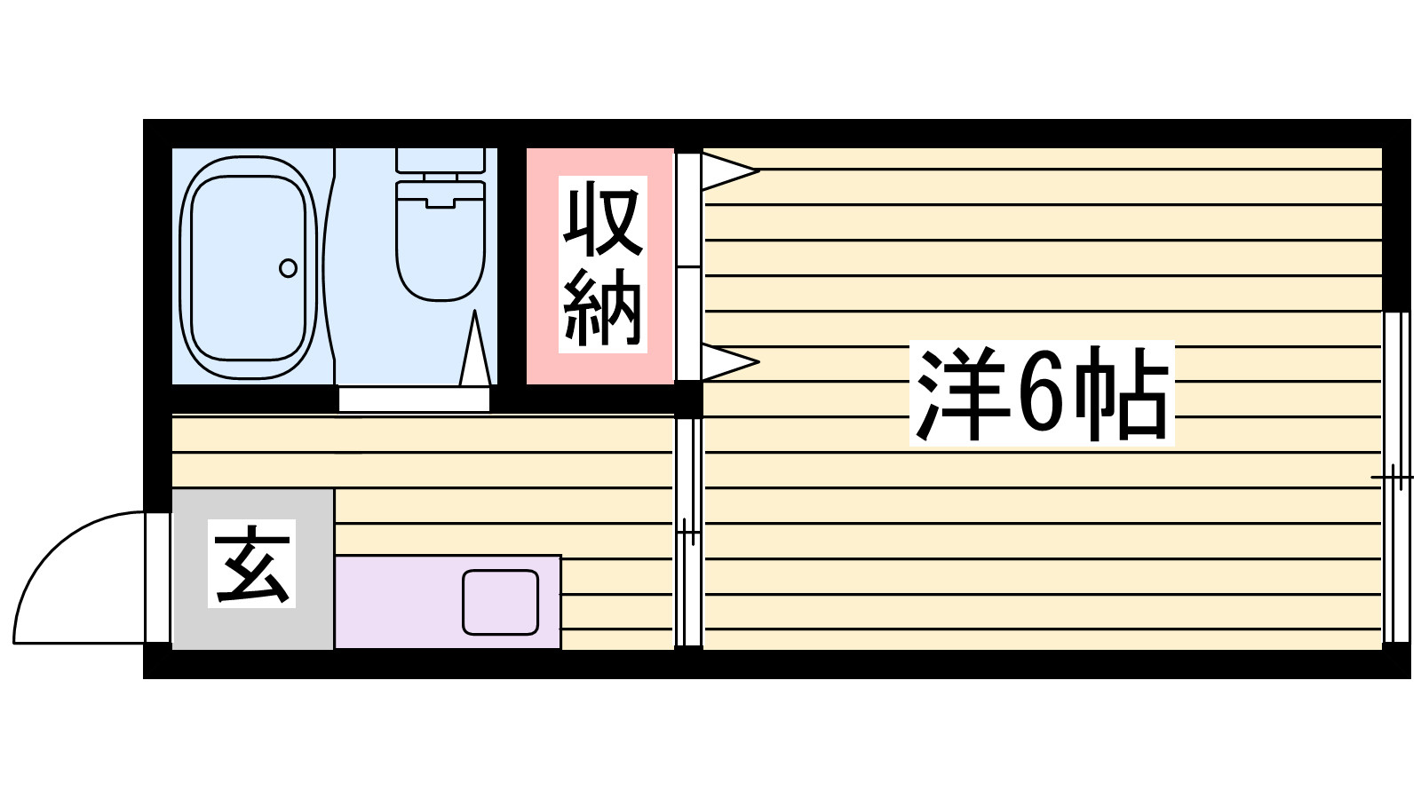 パナハイツ今宿の間取り