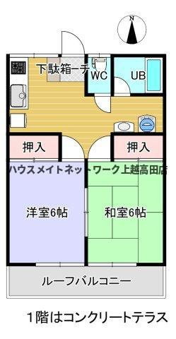 コーポみなみの間取り|間取図