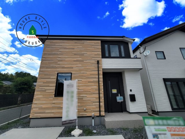 大野城市畑ケ坂第1-3棟（2号棟）　の外観|デザイン性のある外観です。