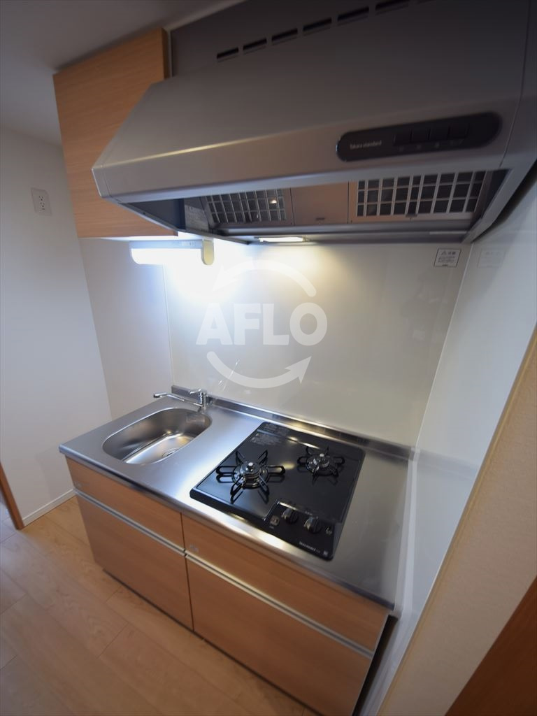 セイワパレス玉造駅前のキッチン|セイワパレス玉造駅前　2口ガスシステムキッチン