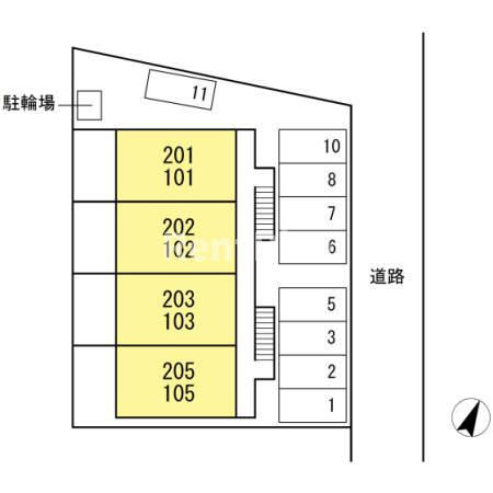 フォレストハイツの区画図