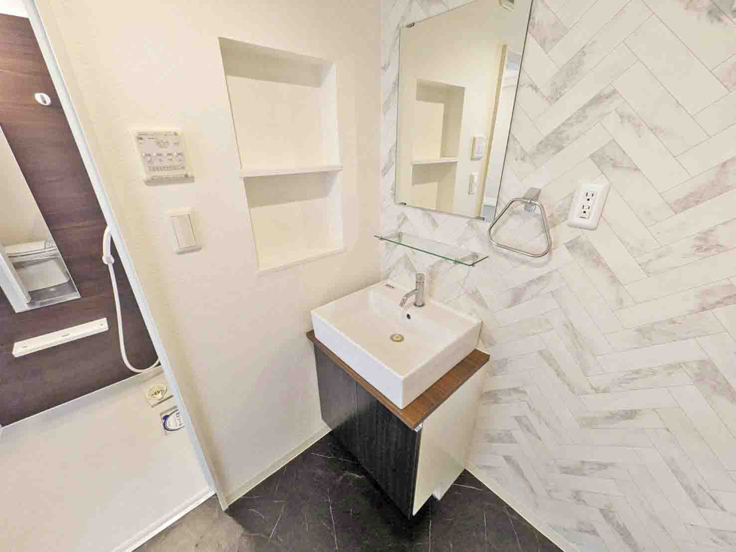 flat shivaの洗面所