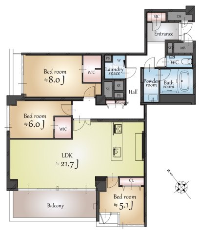 【間取り】 | 御茶ノ水ロイアルハイツ