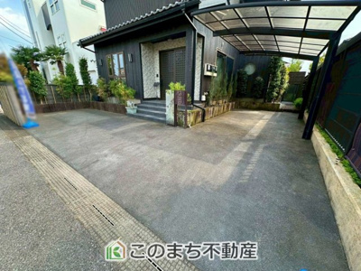 【駐車場】 | 鹿沼市貝島町モデルハウス | お車駐車スペース３台分ご用意しております♪
