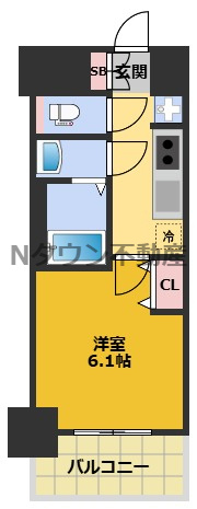 【間取り】 | プレサンス太閤通駅前デュプル | 間取りです。