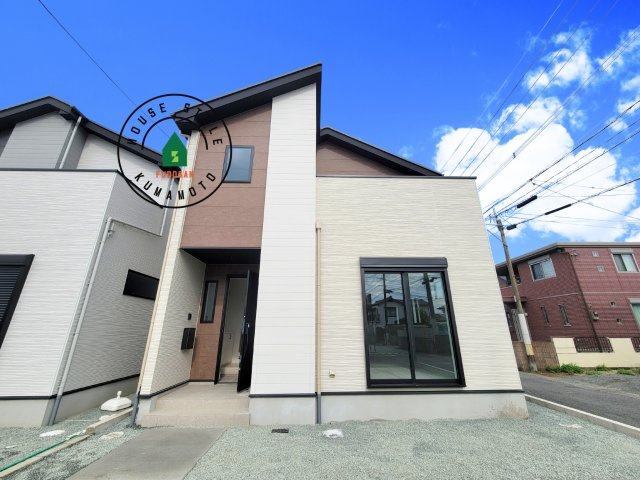 熊本市中央区帯山7丁目第1-2棟（2号棟）　の外観|デザイン性のある外観です。