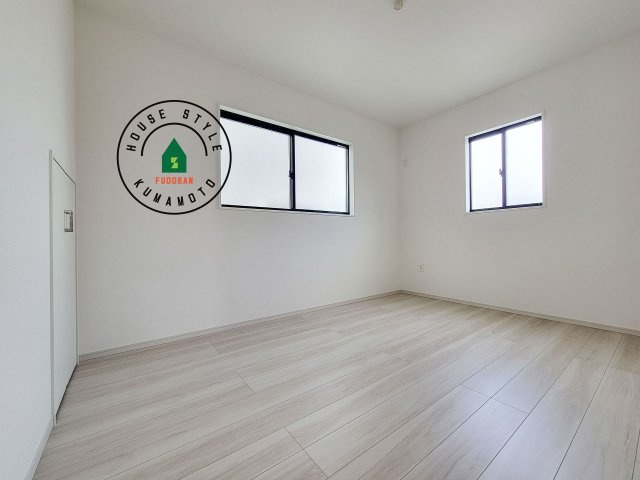 熊本市中央区帯山7丁目第1-2棟（2号棟）　の和室|将来的に、琉球畳を引きまして和室風にすることも可能です。