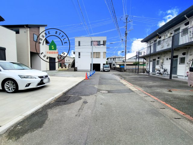 熊本市中央区帯山7丁目第1-2棟（1号棟）　の前面道路含む現地写真|前面道路です。