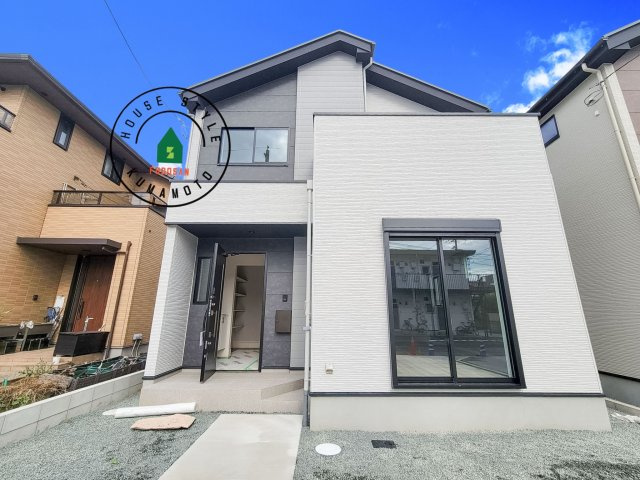 熊本市中央区帯山7丁目第1-2棟（1号棟）　の外観|デザイン性のある外観です。