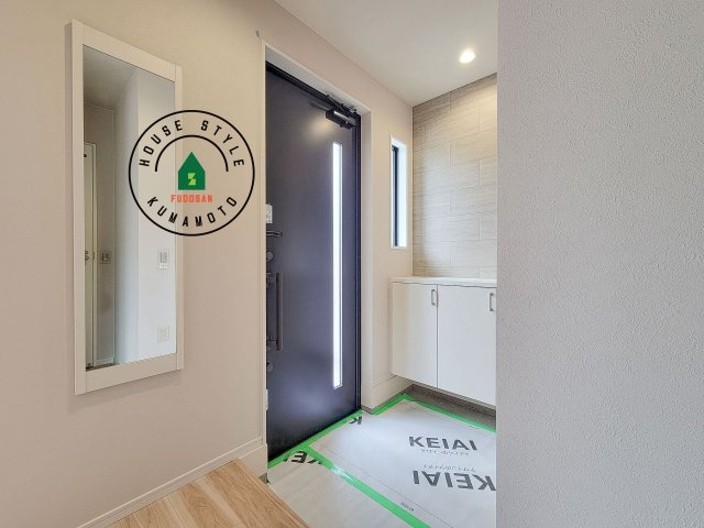 熊本市中央区帯山7丁目第1-2棟（1号棟）　の防犯設備|二重ロックでしっかり防犯対策ができます。