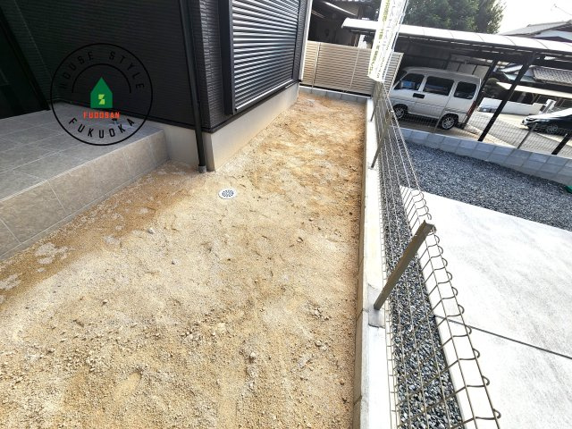 糟屋郡篠栗町和田2丁目第2-2棟（2号棟）　の庭|お庭で自由な時間を過ごせます。