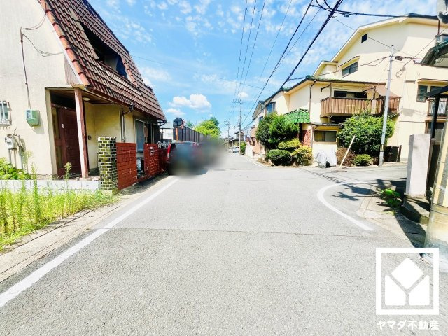 伏見区醍醐岸ノ上町　1期の前面道路含む現地写真