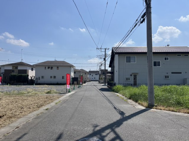 熊谷市箱田　建築条件無し売地の外観