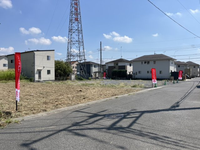 熊谷市箱田　建築条件無し売地の外観