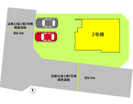 よかタウン／南区元三町２丁目２期／２号棟の区画図