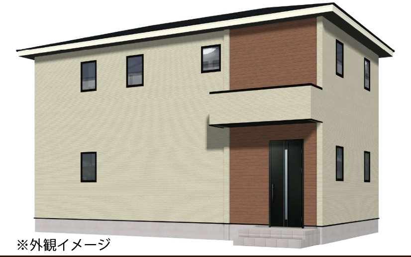 狭山市柏原　新築戸建　全1棟の外観パース