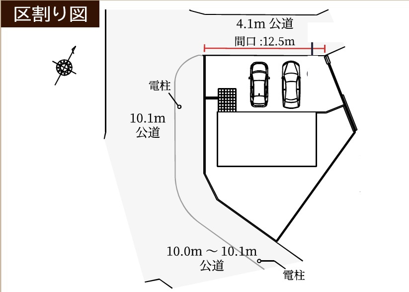 狭山市柏原　新築戸建　全1棟の区画図