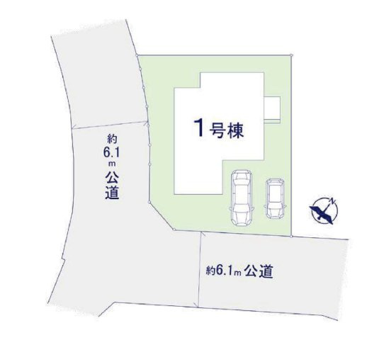 福岡市東区香住ヶ丘5丁目第1-1棟（1号棟）　の区画図|配置図（1号棟）
