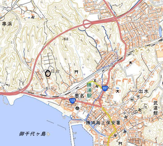 勝浦市串浜 1棟アパートの地図