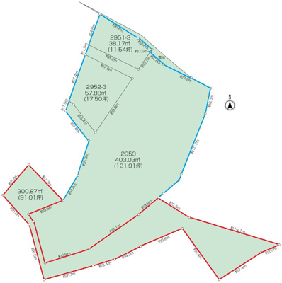 長沢六丁目建築条件無し売地の画像