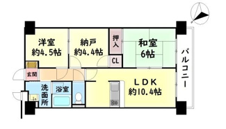 【間取り】 | セザール和泉中央　中古マンション