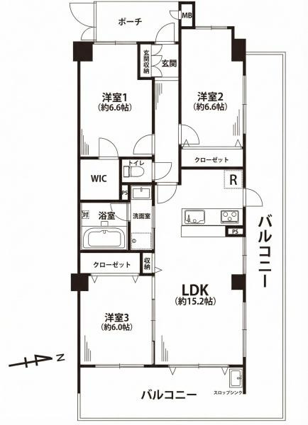 リステージ本郷台プリズムガーデンの間取り|ゆとりの3LDK住宅！
フルリノベーション住戸♪