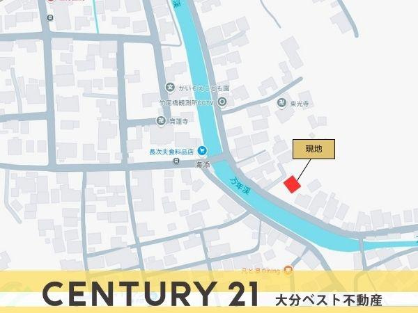 臼杵市海添　土地の土地図|※図面と現況が異なる場合は現況を優先