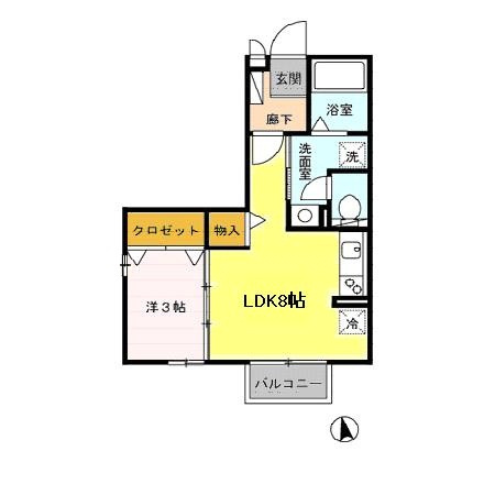 プレジールの間取り