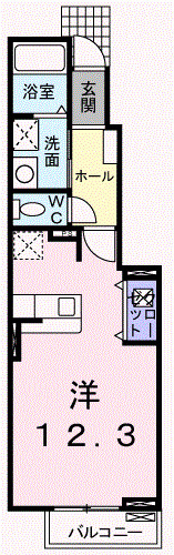 フローリアン・Ｆの間取り