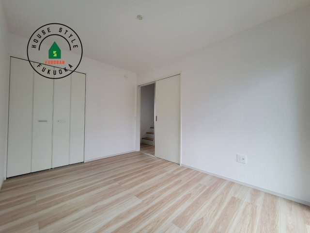 筑紫野市筑紫駅前通2丁目第1-1棟（1号棟）　の和室|将来的に、琉球畳を引きまして和室風にすることも可能です。