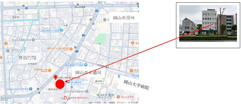 カザハヤビル　事務所の地図