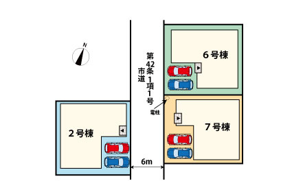 志摩師吉　3棟の区画図