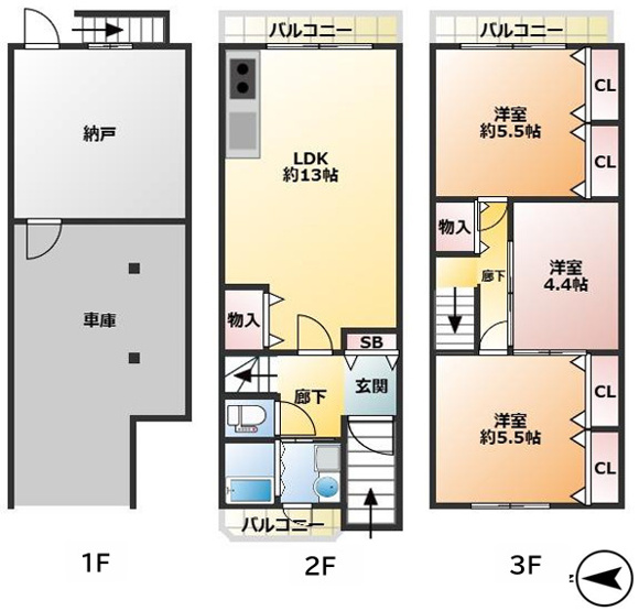 【間取り】 | S22151-修学院第二