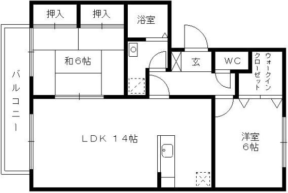 パークウエスト【10,000円キャッシュバック対象物件】の間取り|間取り図です