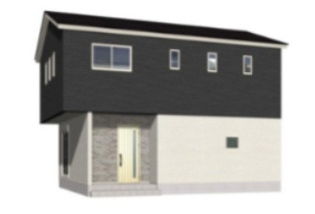 売新築戸建　中央区東町の外観パース