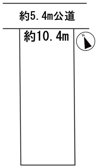 ６５７７２　岐阜市万代町１丁目土地の区画図