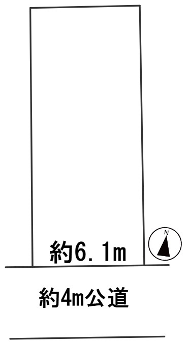 ６５７７４　岐阜市鏡島土地の区画図