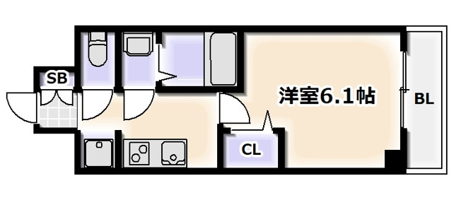 【間取り】 | メルディア大正D.C.
