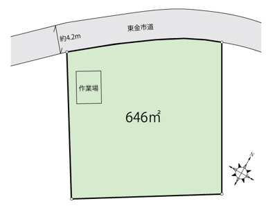 【区画図】 | 東金市山田土地