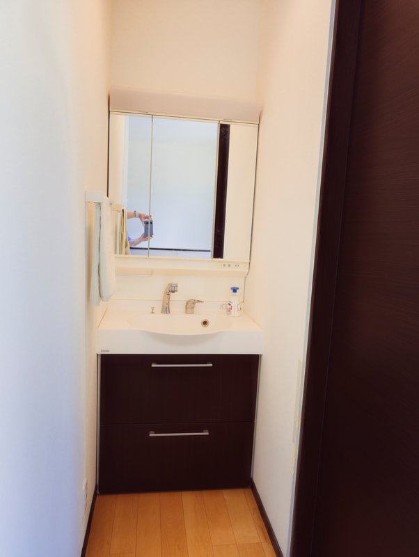 【商談中】中軽井沢 中部小学校至近 住友林業施工の中古戸建の独立洗面台