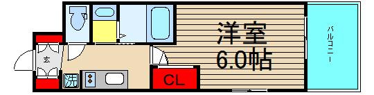 エステムコート大阪WESTⅡ　の間取り