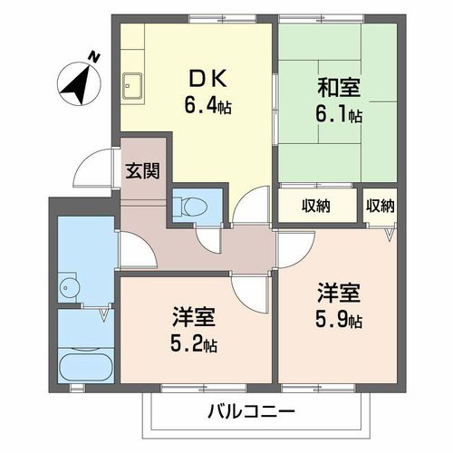 パル今福の間取り