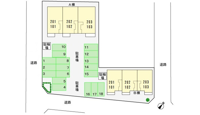 メゾン・リュミエール Ⅱの駐車場