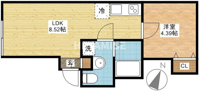 アミティ西坂の間取り