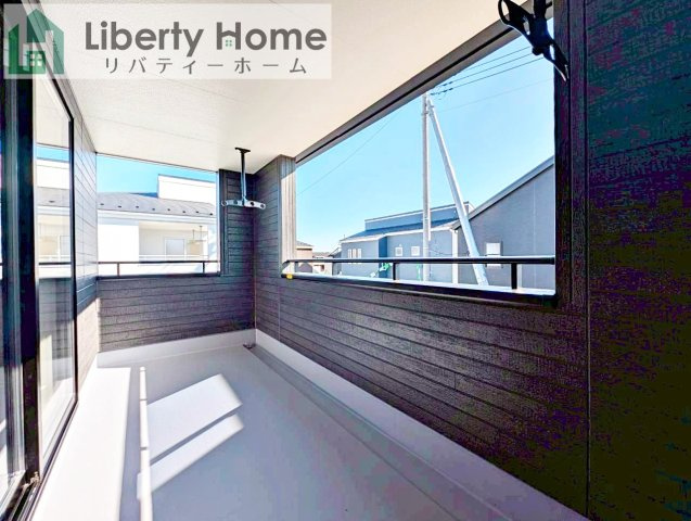 水戸市見川12期　新築戸建　3号棟のバルコニー