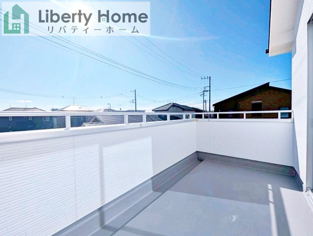 水戸市見川12期　新築戸建　2号棟のバルコニー