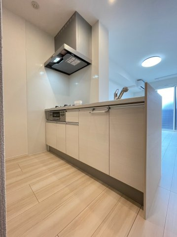 明石市魚住町金ケ崎のアパートのキッチン